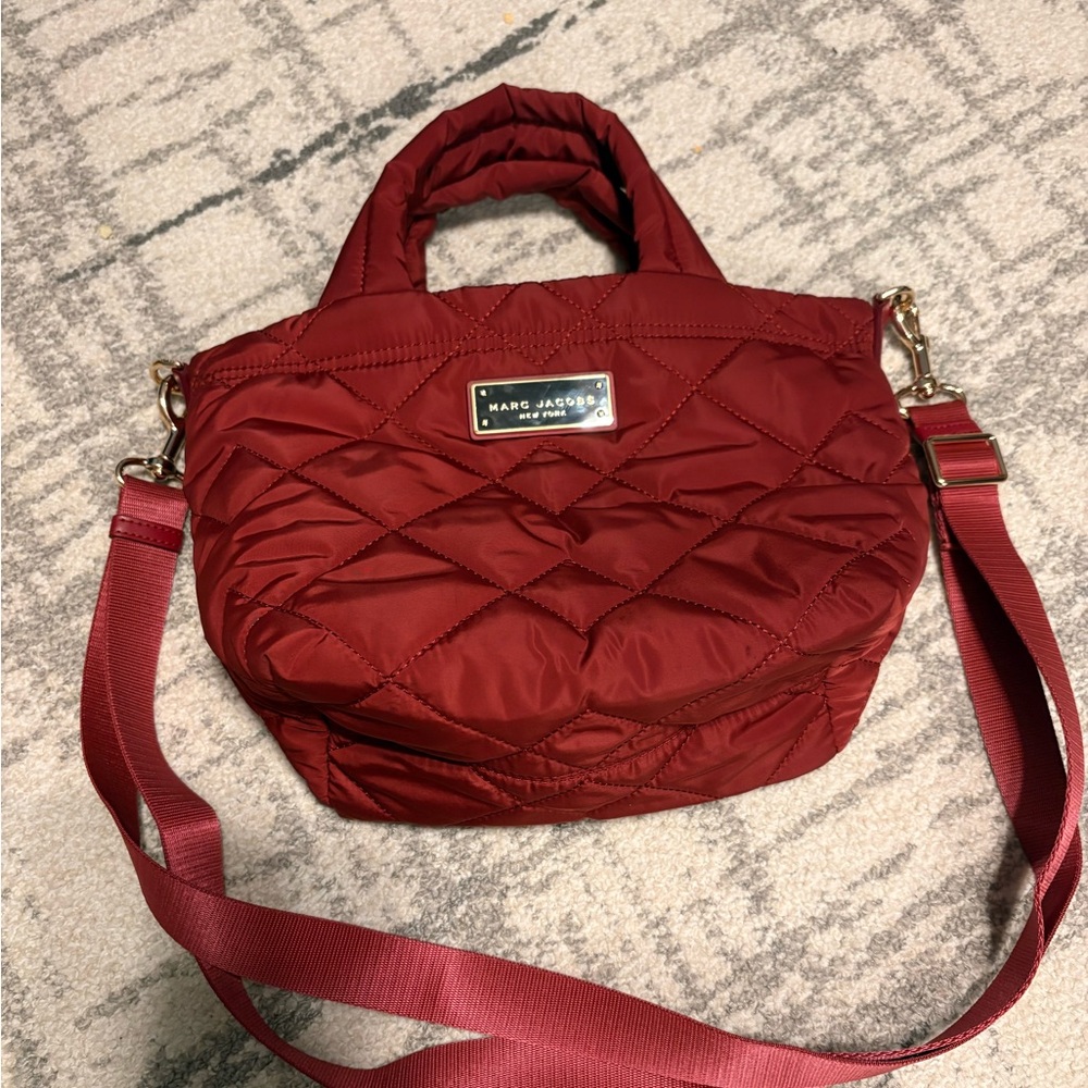 Marc Jacobs Quilted Red Tote Bag